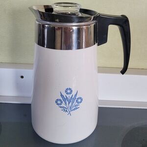 Corningware 9 cup Coffee Percolator Like New Best Cup on the Morning